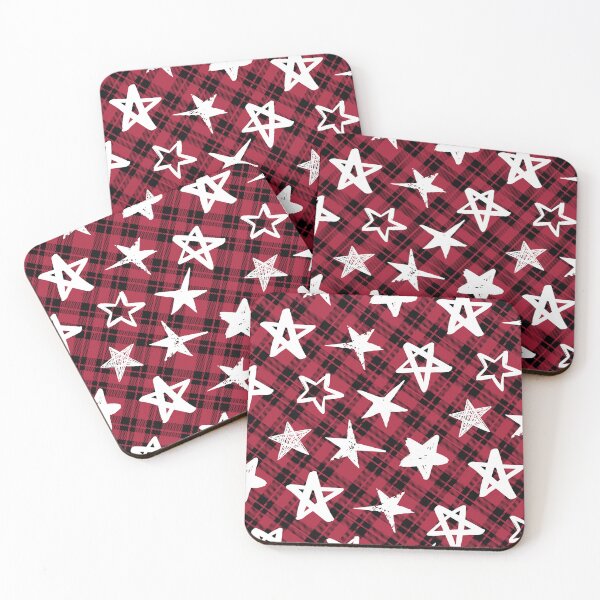 Item preview, check, star, Christmas, black, pattern, strips, designed and sold by mintdiamond21.