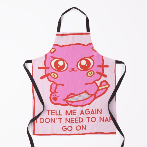 Item preview, Cute Cat With Knife Tell Me Again No Nap designed and sold by WilliamGLema.