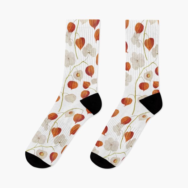 Item preview, Physalis plant colorful autumn flowers. Cape gooseberry buds, leaves structure. Chinese lantern. Golden berry watercolor designed and sold by likapix.