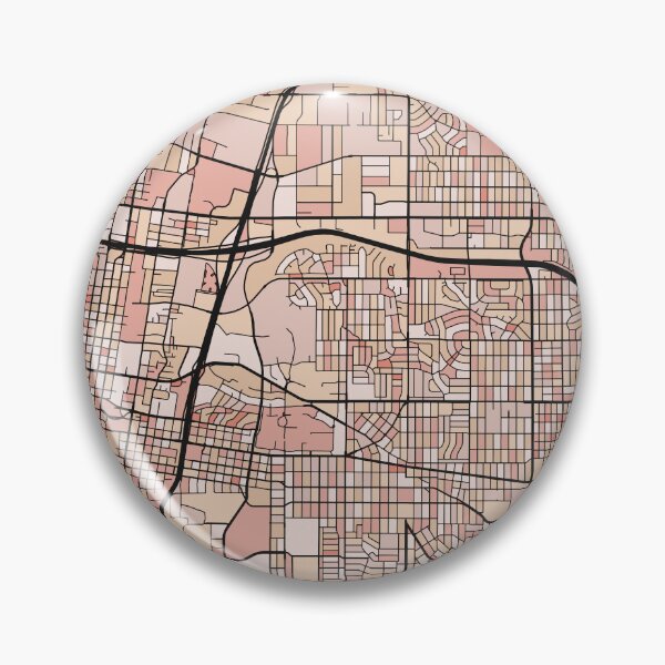 Item preview, Albuquerque Map Pattern in Soft Pink Pastels designed and sold by PatternMaps.