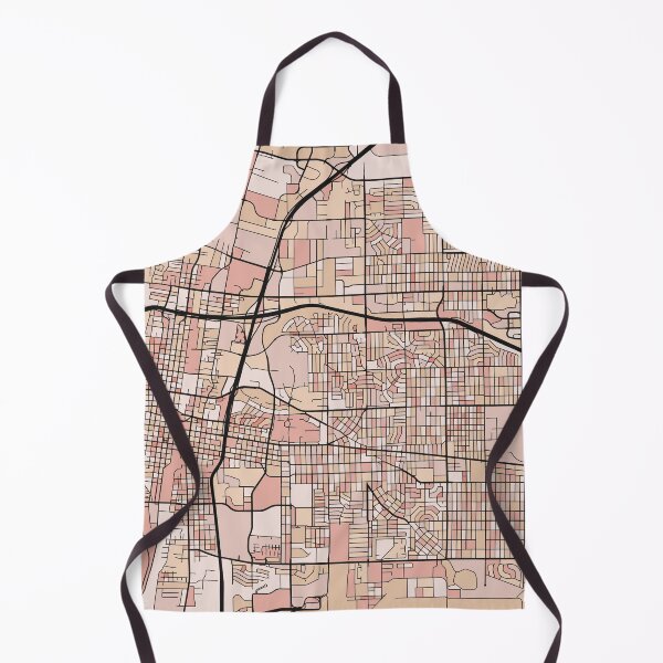 Item preview, Albuquerque Map Pattern in Soft Pink Pastels designed and sold by PatternMaps.