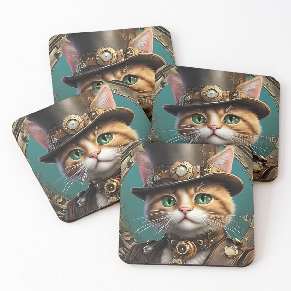 Item preview, Steampunk kitten designed and sold by Maths-4-Nerds.