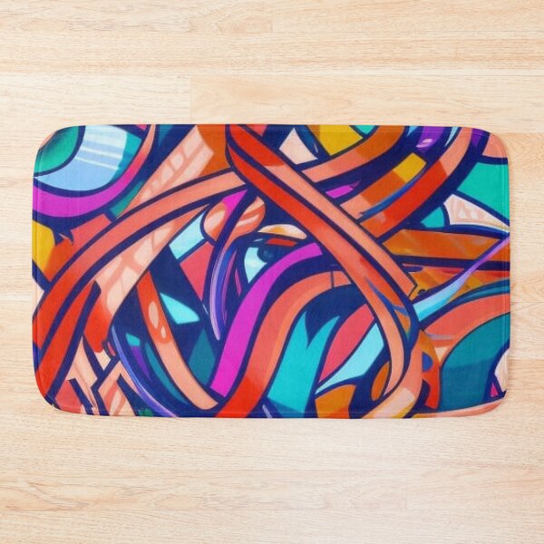 Item preview, Abstract Colorful Ribbons Pattern designed and sold by calibrit.