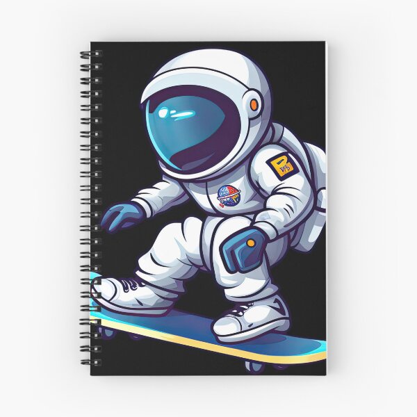 Item preview, Cute Astronaut Play Skateboard designed and sold by eyestetix.