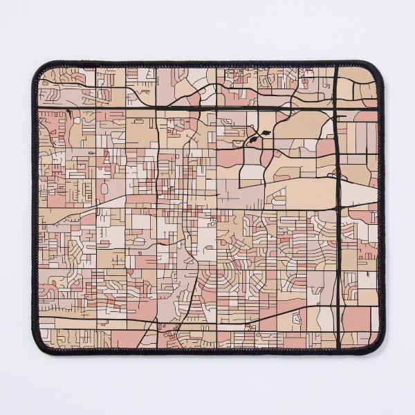 Item preview, Arlington Map Pattern in Soft Pink Pastels designed and sold by PatternMaps.