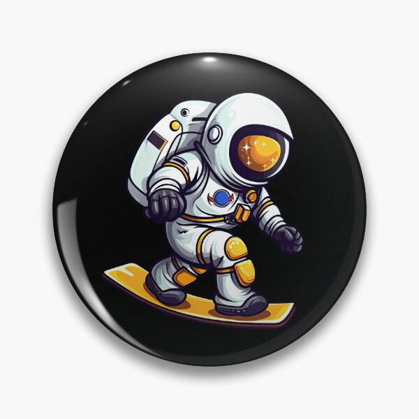 Item preview, Cute Astronaut Play Skateboard 2 designed and sold by eyestetix.
