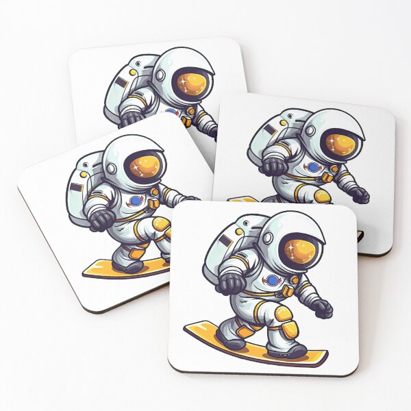 Item preview, Cute Astronaut Play Skateboard 2 designed and sold by eyestetix.