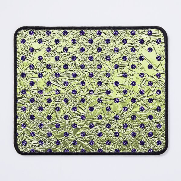 Item preview, Blue Polka Dots on Golden Crushed Foil designed and sold by BloomCatB.