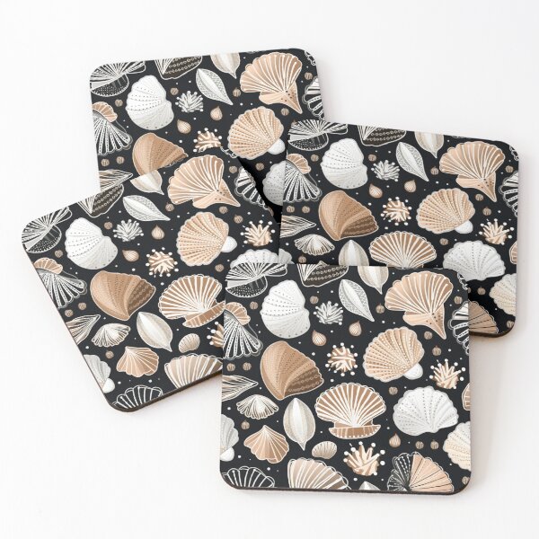 Item preview, Colorful fantasy pattern white gold copper ornaments metallic shells designed and sold by G-M-Designs.