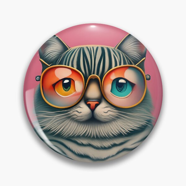 Item preview, cute cat wearing glasses designed and sold by jojokrap-2023.