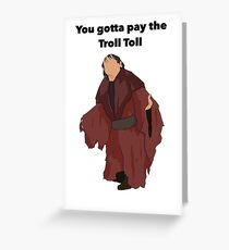 Troll Toll Design Greeting Card