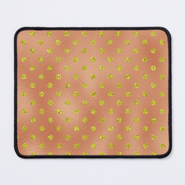 Item preview, Sparkling Golden Polka Dots on Copper Background designed and sold by BloomCatB.