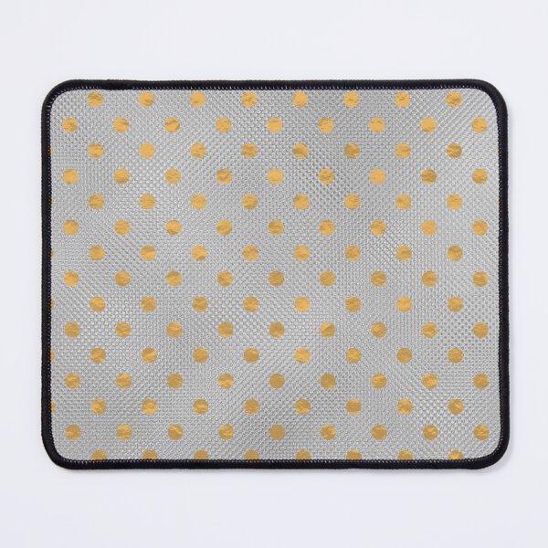 Item preview, Golden Polka Dots on Silver Texture Background designed and sold by BloomCatB.