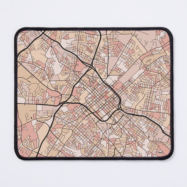 Artikelvorschau, Charlotte-Kartenmuster in zartrosa Pastelltönen entworfen und verkauft von PatternMaps.