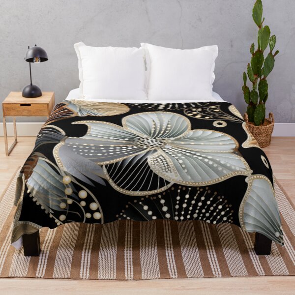 Artikelvorschau, Buntes Fantasiemuster weiß gold kupfer Ornamente metallic entworfen und verkauft von G-M-Designs.