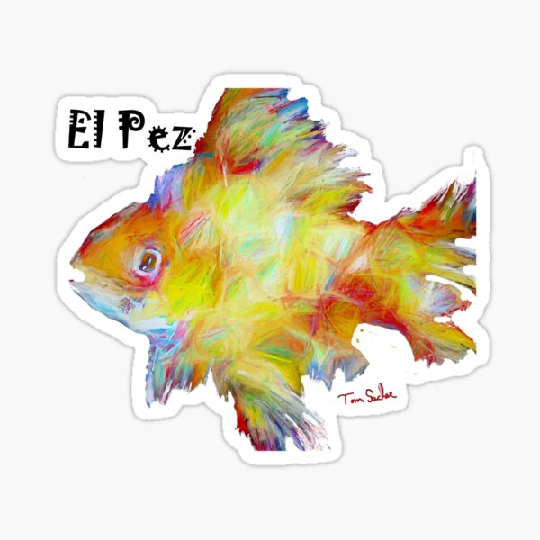 Vista previa del artículo con la obra «Pescado El Pez», diseñado y vendido por sani-gilk.
