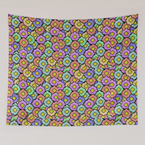 Item preview, Pixel Flower Pattern Awesome Look designed and sold by WearIsClear.