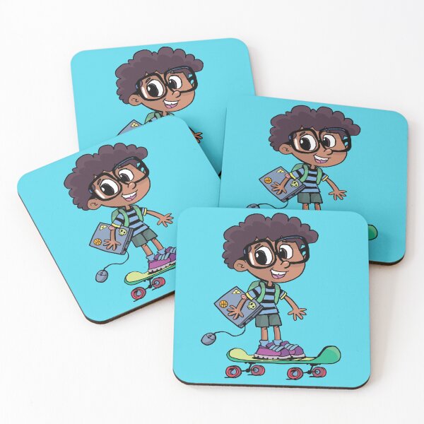 Item preview, boy carries a laptop and rides a skateboard designed and sold by duxpavlic.