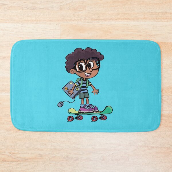 Item preview, boy carries a laptop and rides a skateboard designed and sold by duxpavlic.