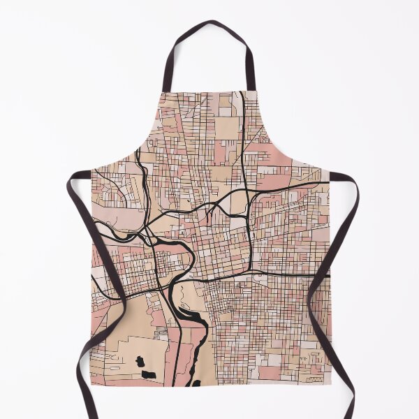 Item preview, Columbus Map Pattern in Soft Pink Pastels designed and sold by PatternMaps.