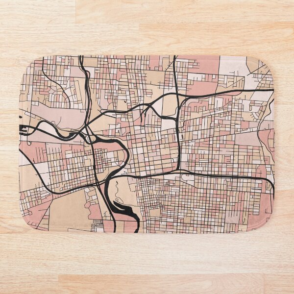 Item preview, Patrón de mapa de Colón en pasteles rosas suaves designed and sold by PatternMaps.