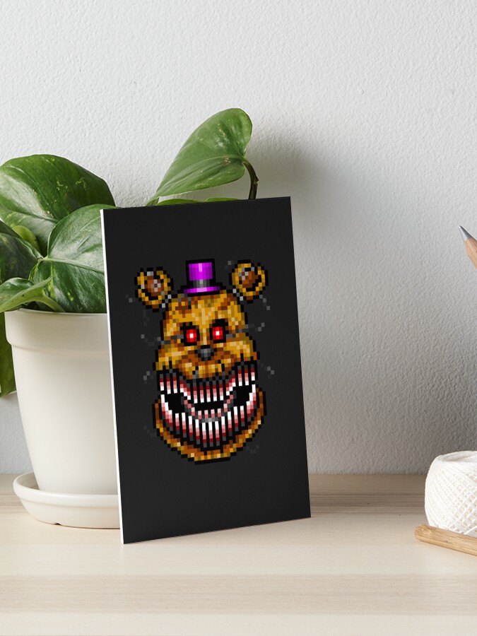 Five Nights at Freddys 4 - Nightmare Fredbear - Pixel art Poster for Sale  by GEEKsomniac