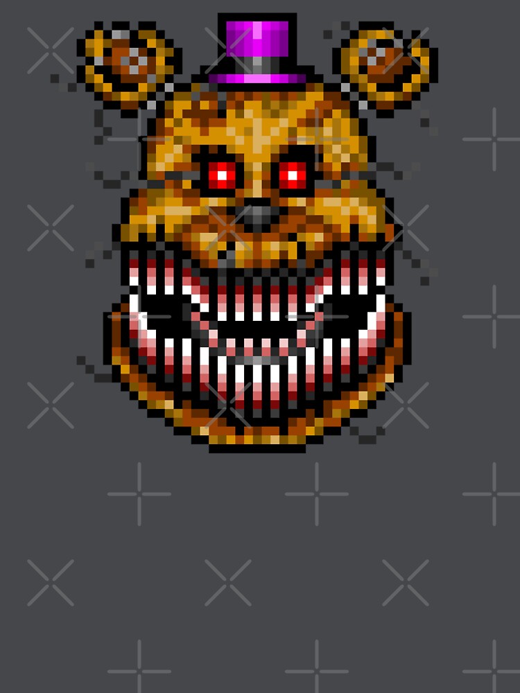 Pixilart - nightmare fredbear by fnafeyesyes