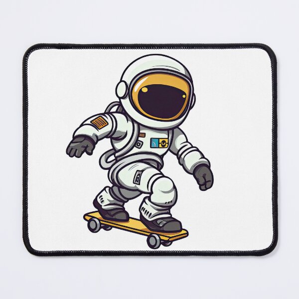 Item preview, Cute Astronaut Play Skateboard 4 designed and sold by eyestetix.