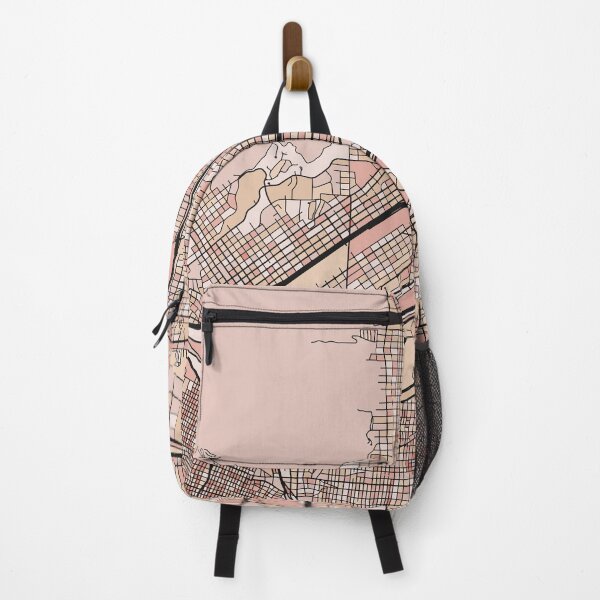 Item preview, El Paso Map Pattern in Soft Pink Pastels designed and sold by PatternMaps.