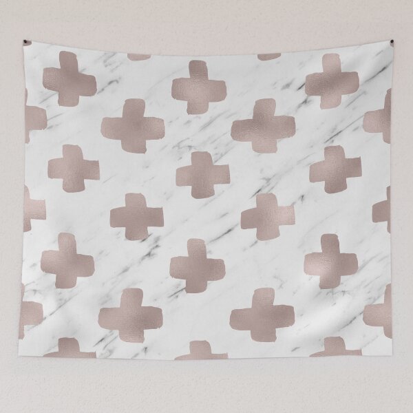 Item preview, Rose gold marble - scandinavian cross designed and sold by marbleco.