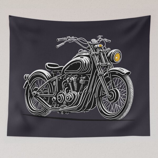 Item preview, Line Art, Classic Vehicles, Sport Bike designed and sold by ngness.