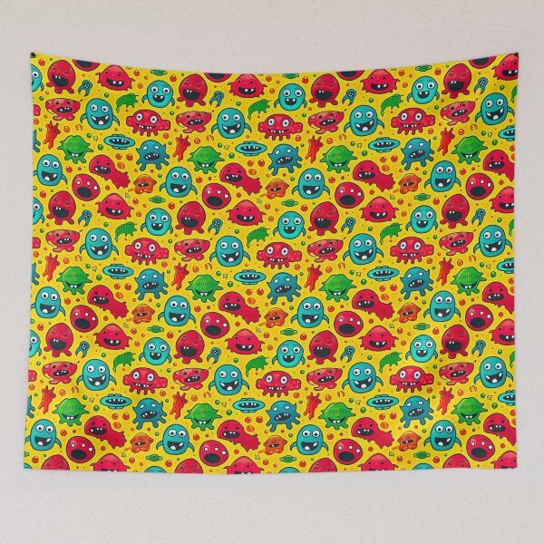 Item preview, Pattern with a modern design reminiscent of funny emojis designed and sold by Pflugart.