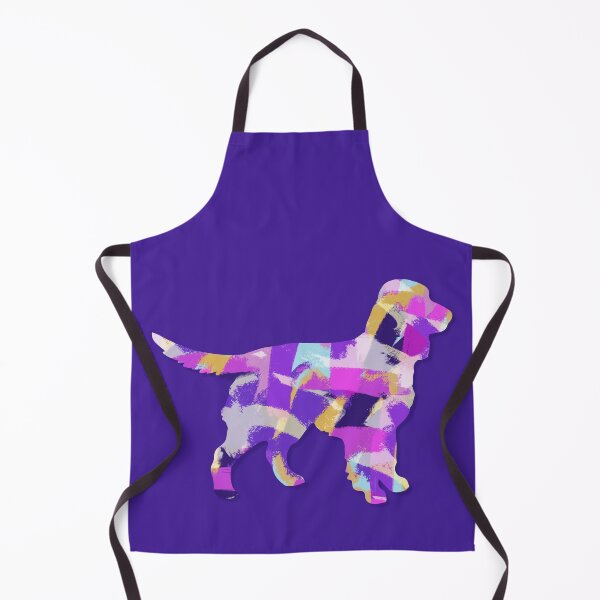 Item preview, Sprocker Spaniel Dog Silhouette Purple Pink Yellow Blue Design designed and sold by AMSonArt.