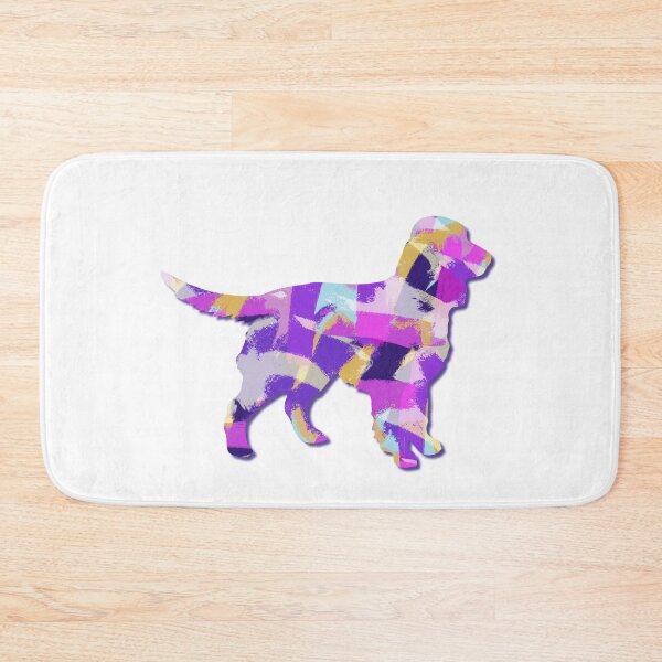 Item preview, Sprocker Spaniel Dog Silhouette Purple Pink Yellow Blue Design designed and sold by AMSonArt.