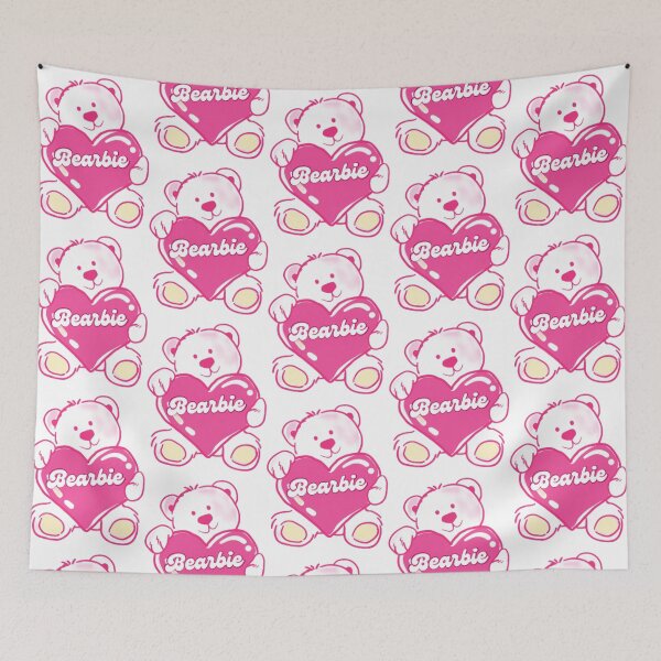 Item preview, Bearbie Cute Pink Teddy Bear Gay Bear With Heart Love Fun Logo  designed and sold by atzirivereen.