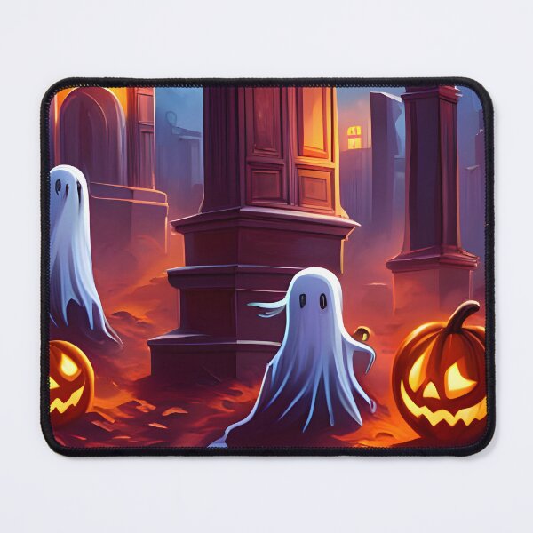 Item preview, Happy Halloween ghosts at the cemetery designed and sold by HofTao.