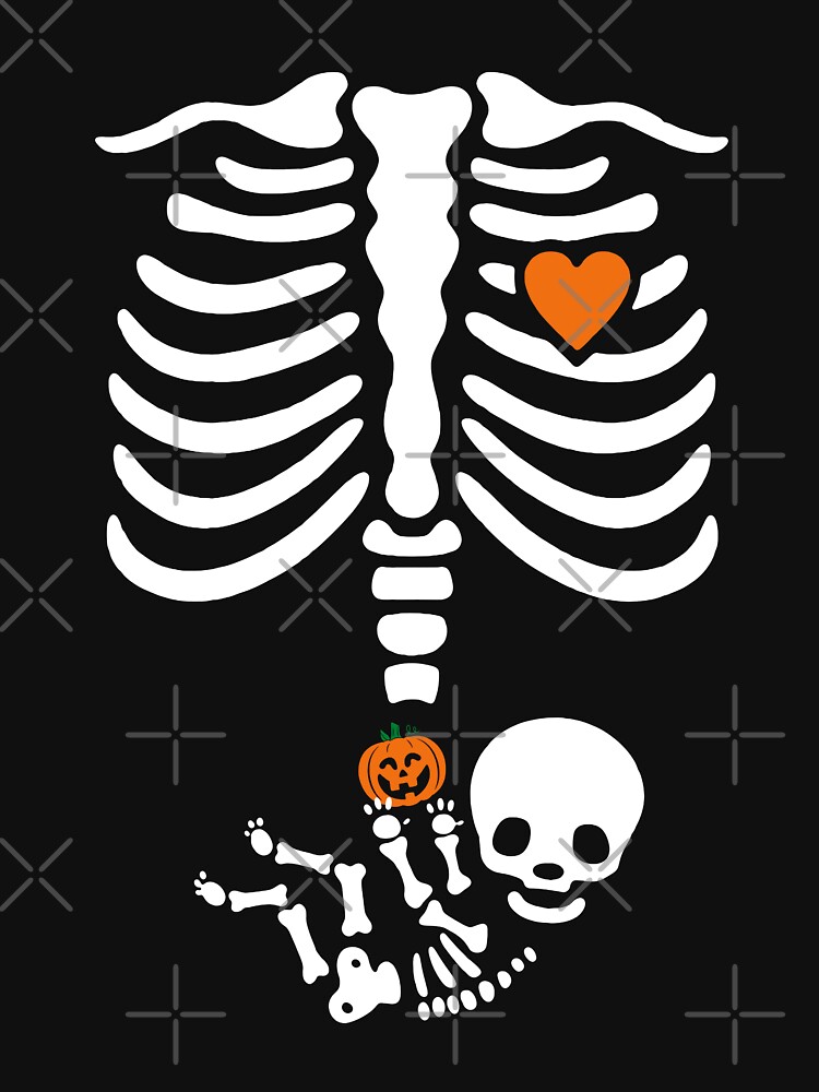 Discover Halloween Skeleton Maternity T-shirt