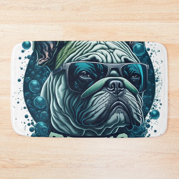 Item preview, Bulldog wears glasses so cool you'll have to take a second look. designed and sold by Natcharee.