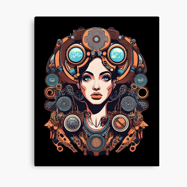 Aperçu de l'œuvre Femme Steampunk - Steampunk Art - steampunk créée et vendue par Chaotic Joy.