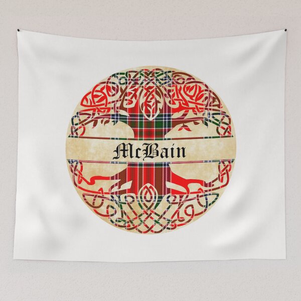 Item preview, McBain Tree of Life Clan Scottish Surname tartan designed and sold by BagTown Clans.