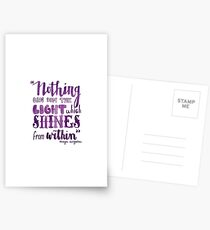 Maya Angelou Watercolor Quote Postcards