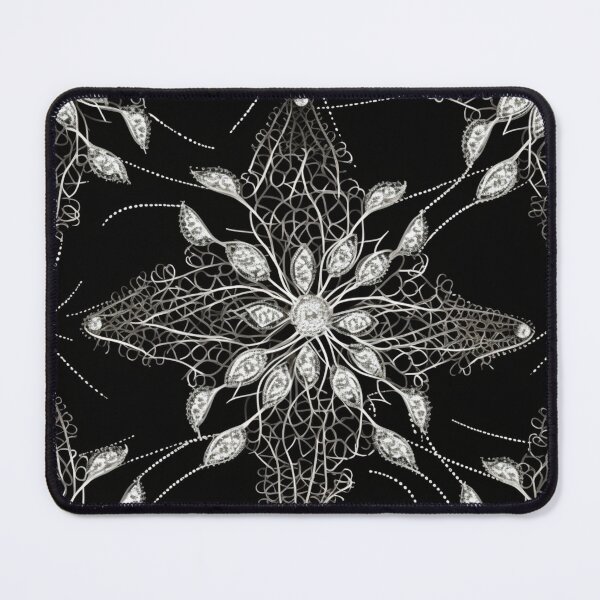 Item preview, Colorful fantasy pattern black white ornaments lace pattern designed and sold by G-M-Designs.