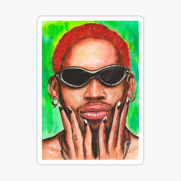 Dennis Rodman Sticker for Sale by KyotoStreet