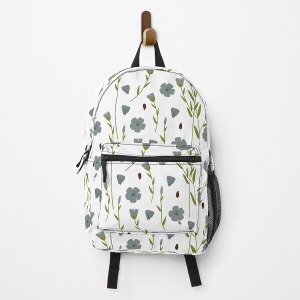 Item preview, Linen Flower Pattern on white background designed and sold by garnoart.