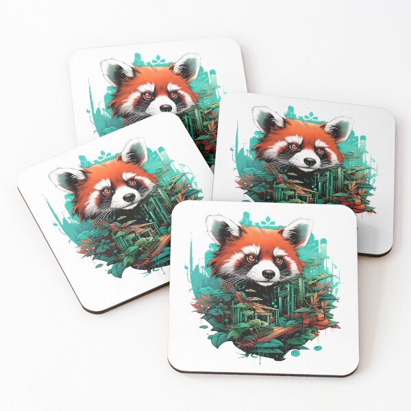 Item preview, Red Panda surrounded by botany  designed and sold by Hisirdoux.