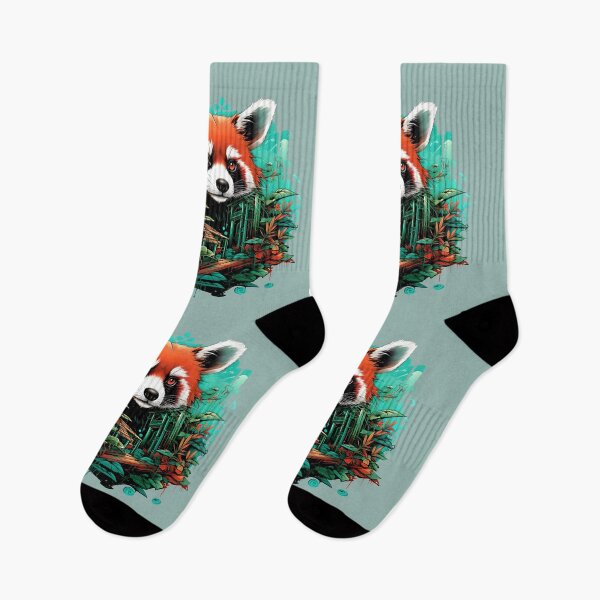 Item preview, Red Panda surrounded by botany  designed and sold by Hisirdoux.