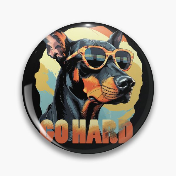 Item preview, Doberman in sunglasses, art dog designed and sold by NUGRAFIKA.