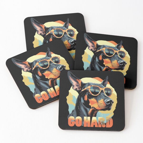 Item preview, Doberman in sunglasses, art dog designed and sold by NUGRAFIKA.