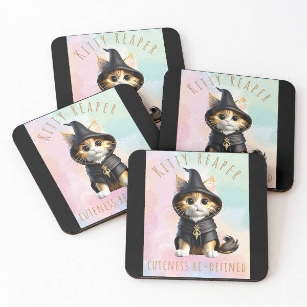 Item preview, Kitty Reaper Cuteness Redefined designed and sold by CuteCatsCoffee.