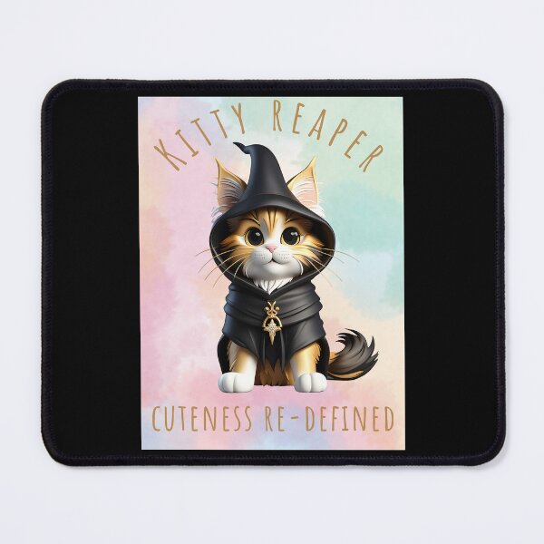 Item preview, Kitty Reaper Cuteness Redefined designed and sold by CuteCatsCoffee.